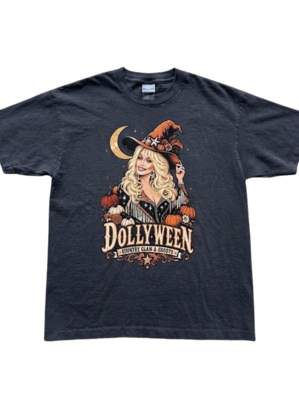 Vintage Black Dollyween Dolly Parton Music Country Graphic T-shirt